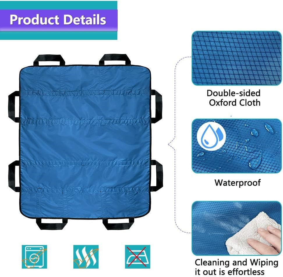 Bed Positioning Pad Transfer Board with Handles Draw Sheets for Hospital Bed Sli