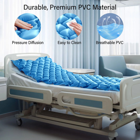 Alternating Air Pressure Mattress Pad, Medical Grade Relief Ulcer Bed Sores Air Mattress for Hospital Bed and Home Use