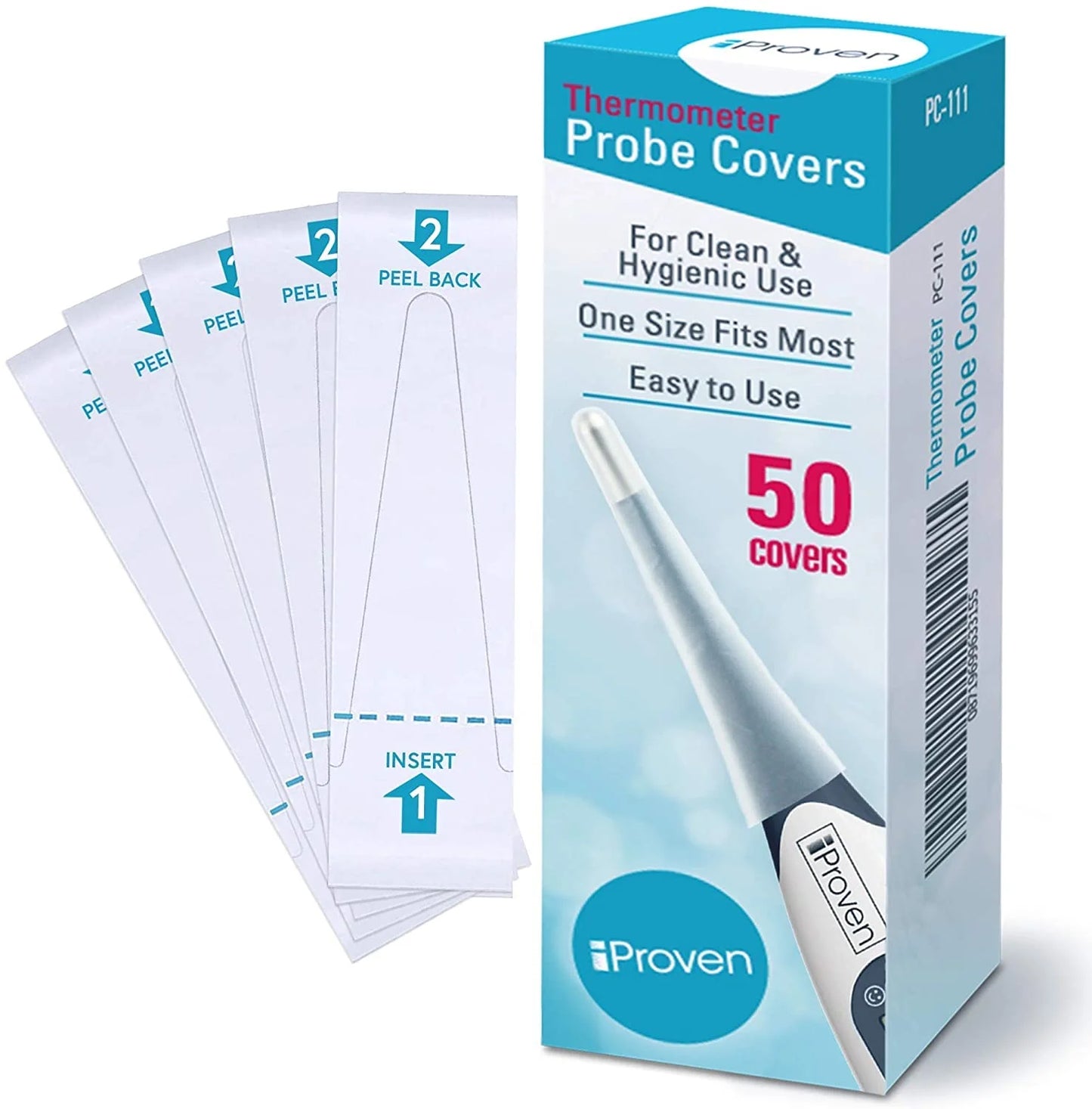 Oral and Rectal Thermometer + Probe Covers PC-111