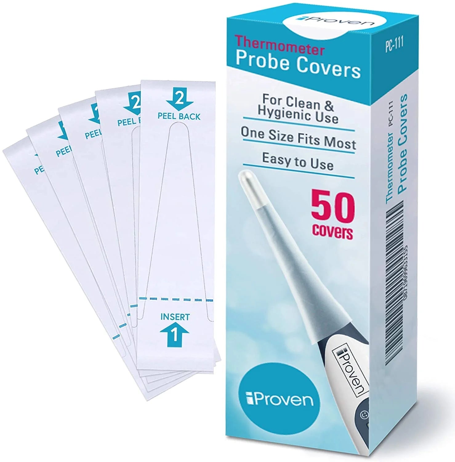 Oral and Rectal Thermometer + Probe Covers PC-111