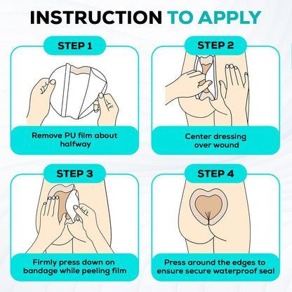 Medvance 5 Count 7X7 Bordered Silicone Foam Dressings for Wound Care