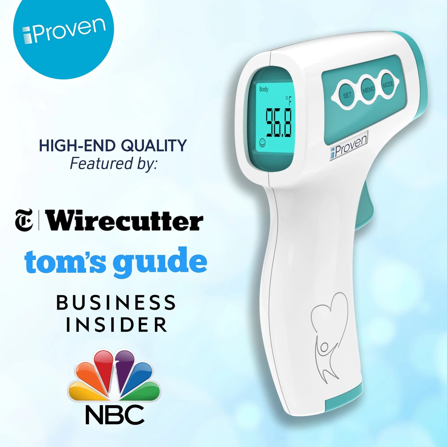 Non-Contact Forehead Thermometer for Adults with Object Mode and Fever Indicator NCT-978