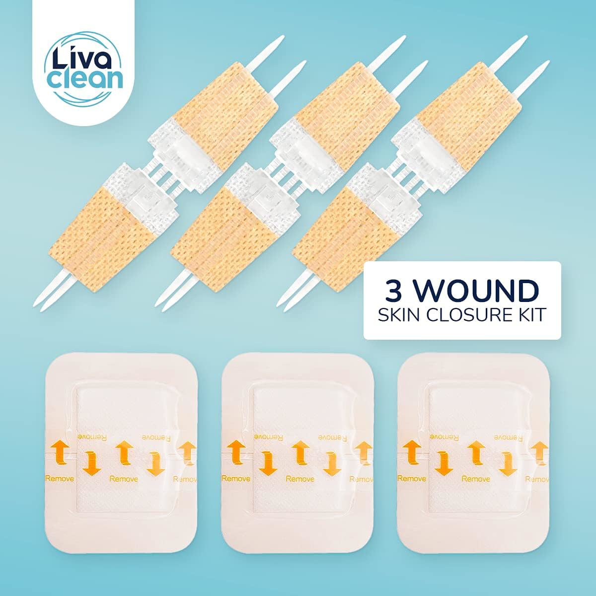 1 X 3 .7” ( 3 CT) Wound Closure Strips - Survival First Aid Kit - Zip