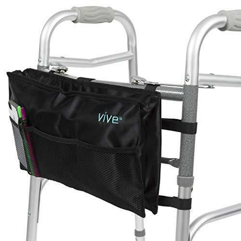 Vive Walker Bag - Water Resistant Accessory Basket Provides Hands Free Storage