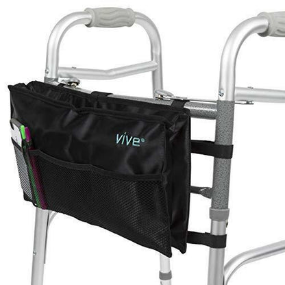 Vive Walker Bag - Water Resistant Accessory Basket Provides Hands Free Storage