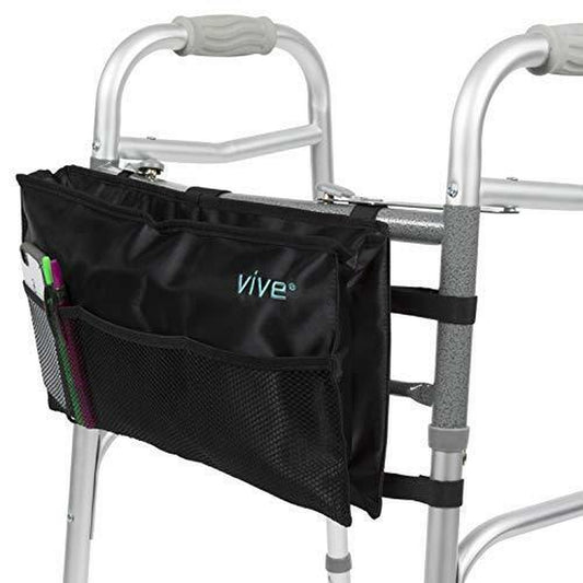 Vive Walker Bag - Water Resistant Accessory Basket Provides Hands Free Storage