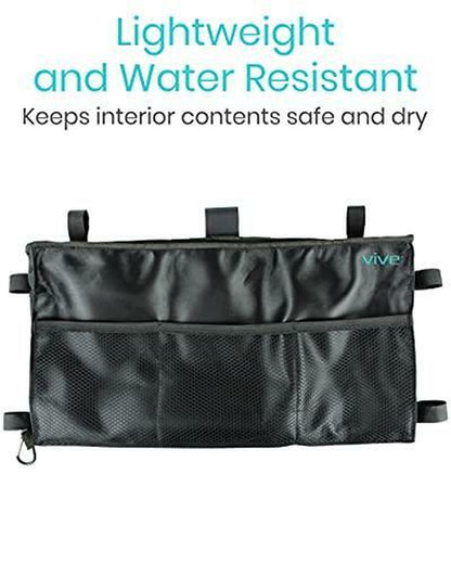 Vive Walker Bag - Water Resistant Accessory Basket Provides Hands Free Storage