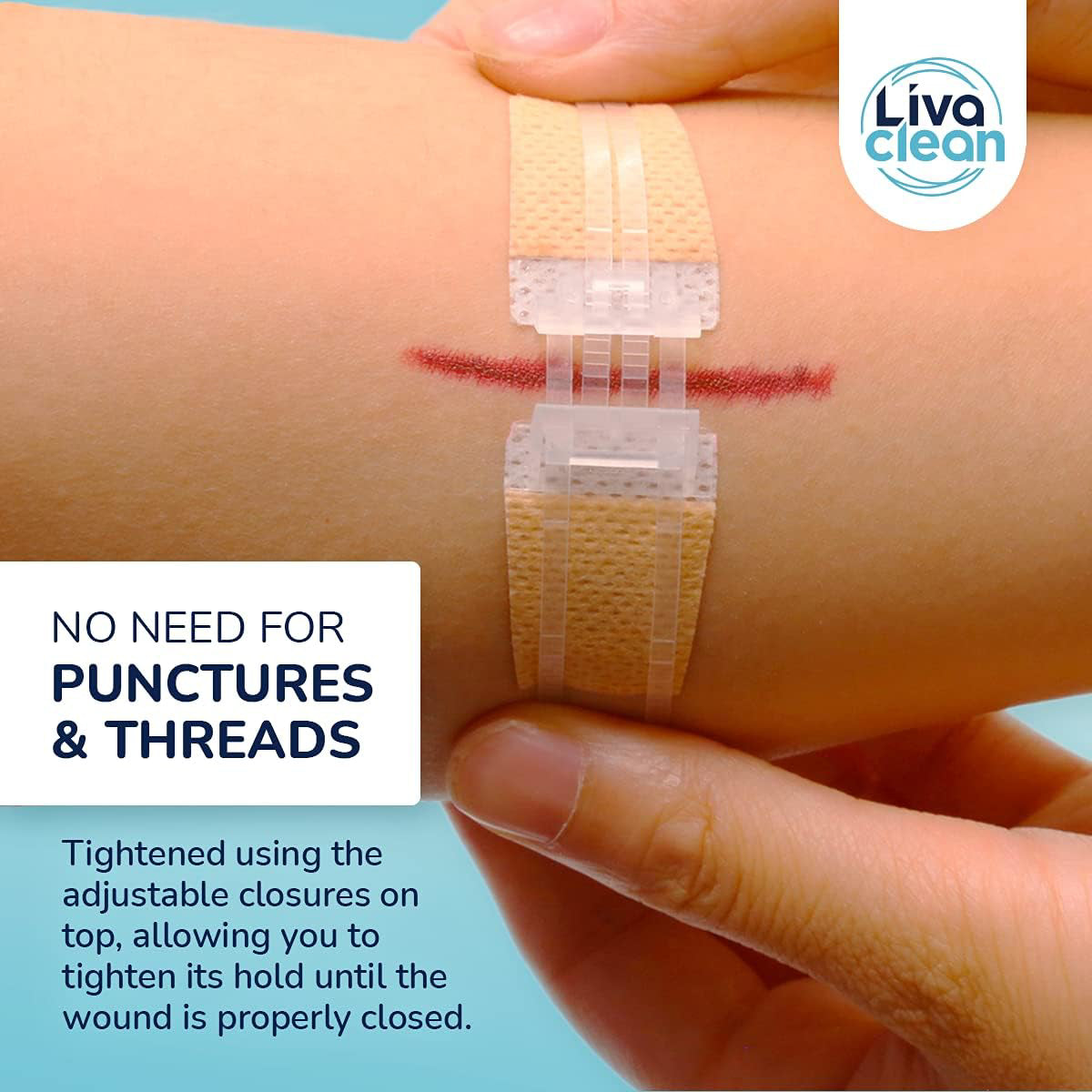 1 X 3 .7” ( 3 CT) Wound Closure Strips - Survival First Aid Kit - Zip