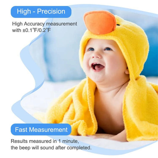 Digital Thermometer for Adults and Kids, Oral Thermometer for Fever Rectal Underarm Thermometer for Babies with Fever Alarm Medical Thermometer with C/F Switchable