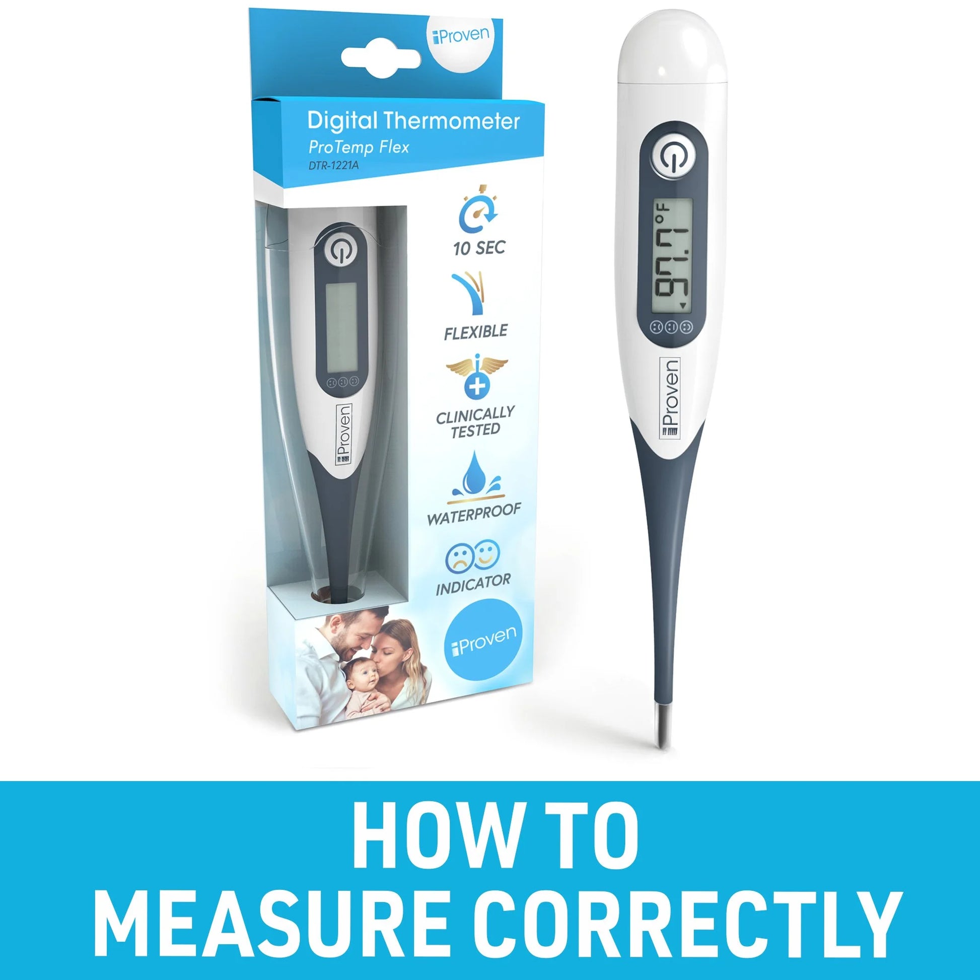 Oral and Rectal Thermometer + Probe Covers PC-111