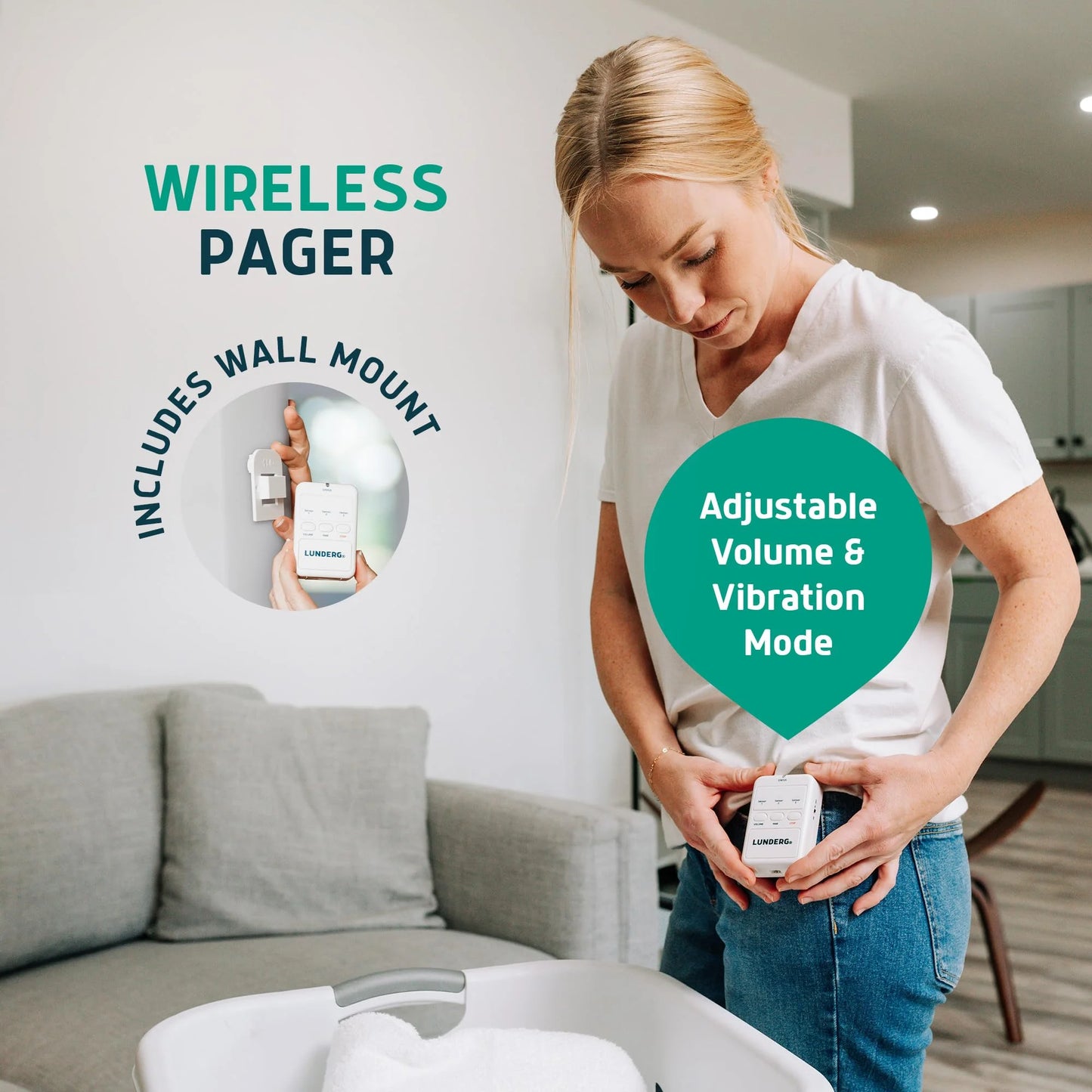 under Mattress Bed Alarm for Elderly Adults & Chair Alarm Set - Wireless Early-Alert Bed Pad, Chair Pad & Pager - Bed Alarms and Fall Prevention for Elderly and Dementia Patients