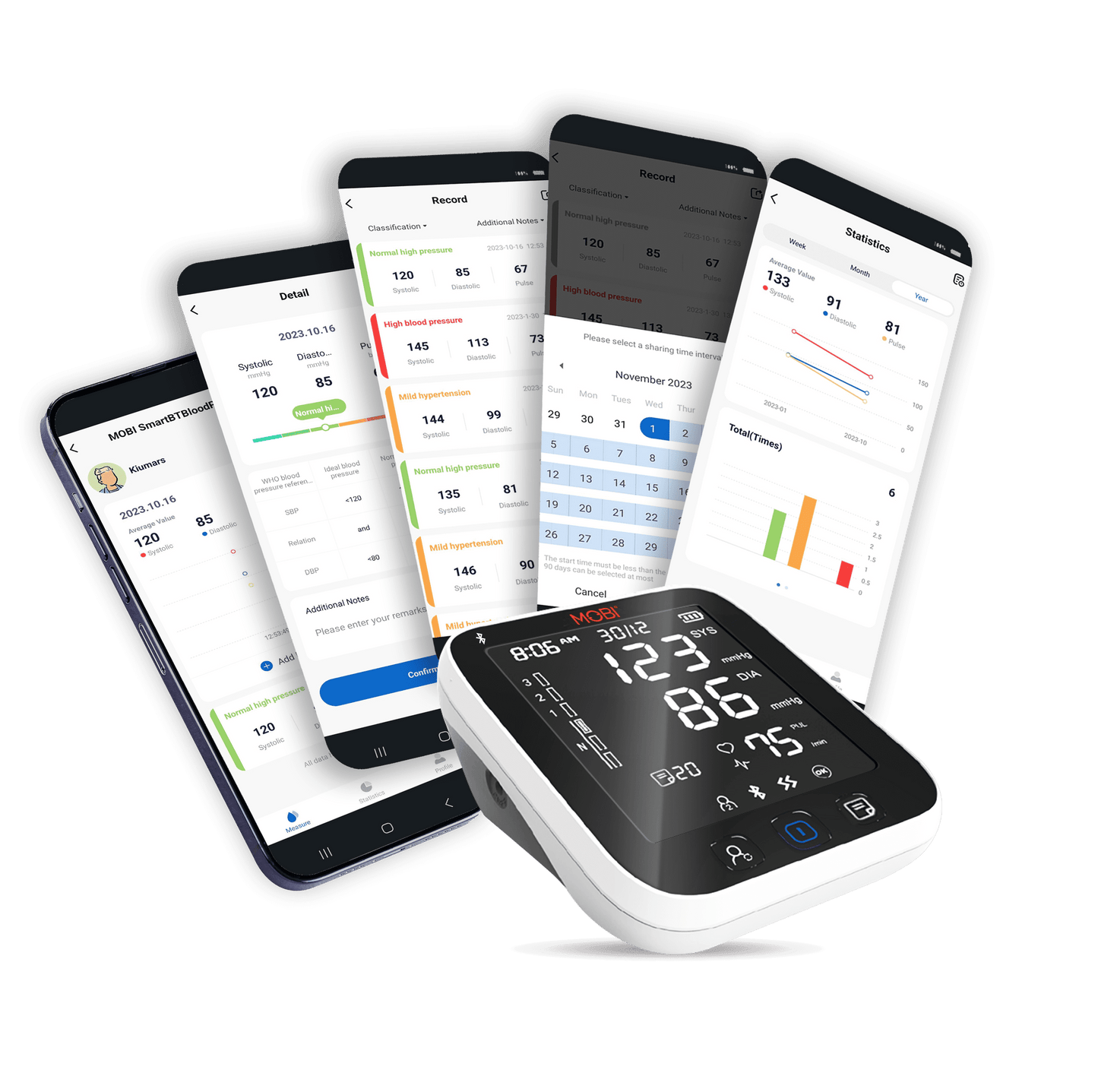 Connect Smart Bluetooth Upper Arm Blood Pressure Monitor Automatic Blood Pressure Machine