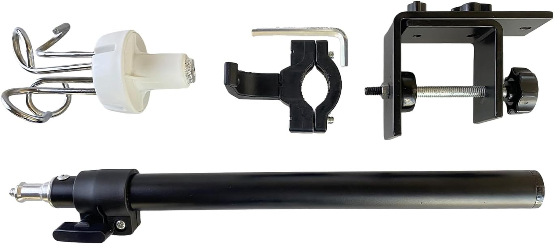 Portable IV Pole Stand, Foldable Adjustable IV Holder with 4 Hooks for Home Care