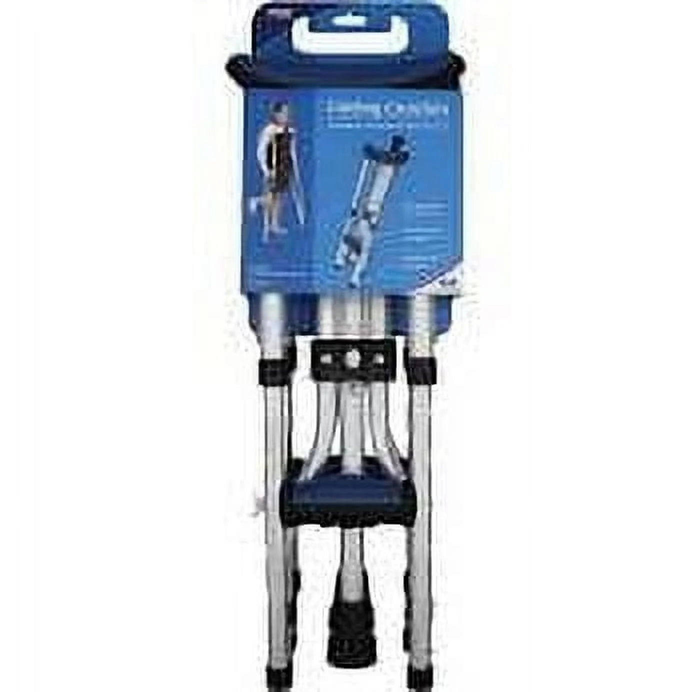 Aluminium Folding Underarm Crutches for Youth, Adult, and Tall Users, 250 Lb Capacity, Gray