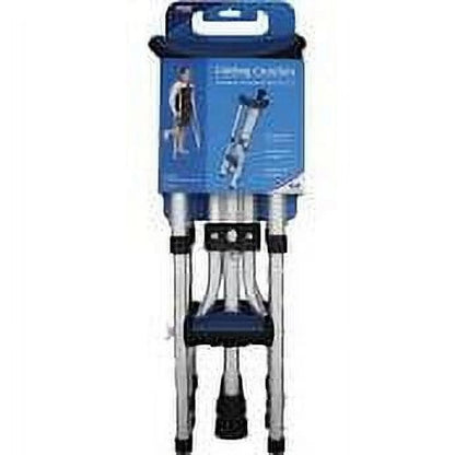 Aluminium Folding Underarm Crutches for Youth, Adult, and Tall Users, 250 Lb Capacity, Gray