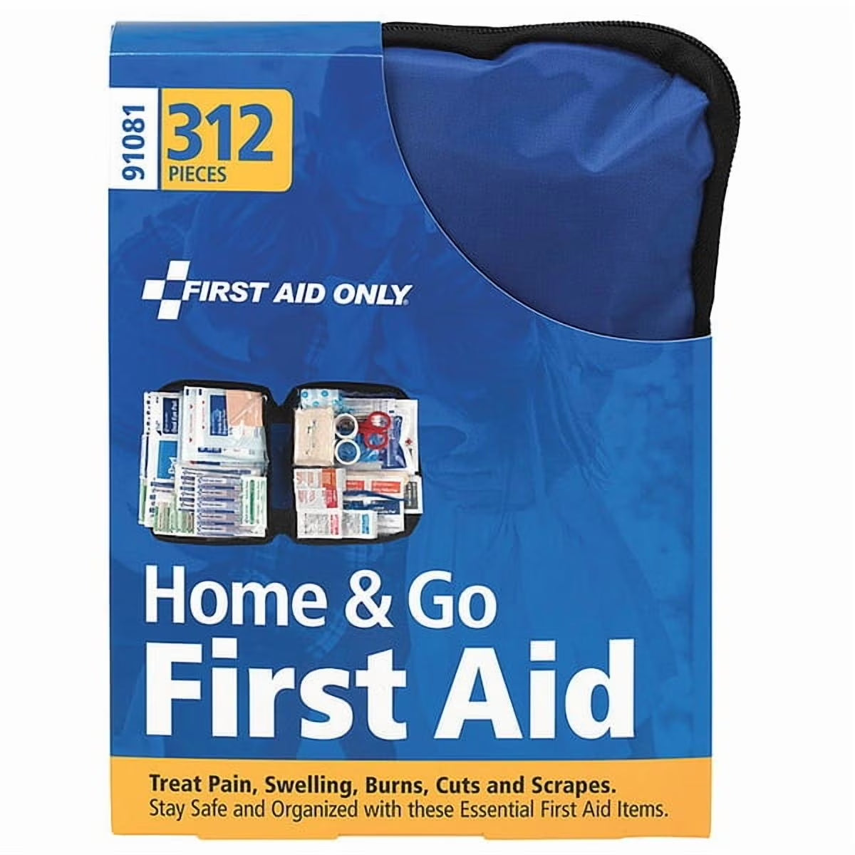 First Aid Kit W/House,312Pcs,2 7/8X7",Bl 91081