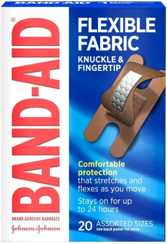 Flexible Fabric Bandages Knuckle & Fingertip 20 Each