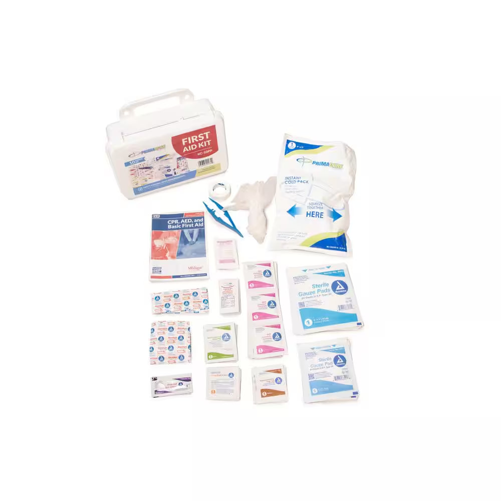 96-Piece 10-Person OSHA Poly First Aid Kit