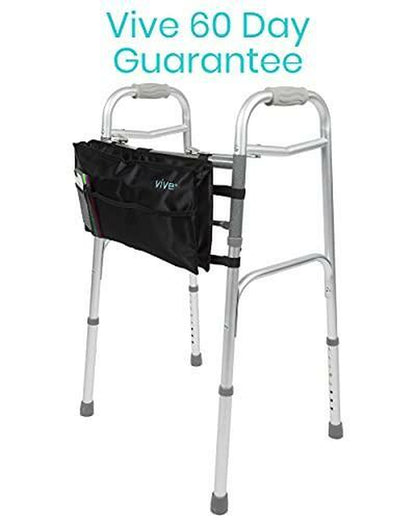 Vive Walker Bag - Water Resistant Accessory Basket Provides Hands Free Storage