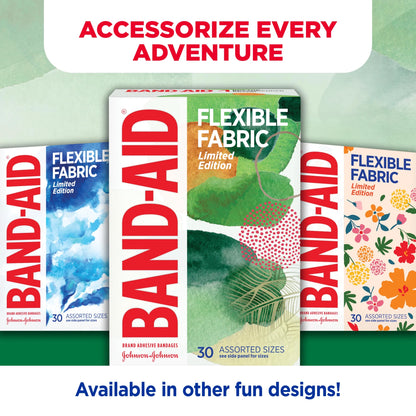 Brand Flexible Fabric Bandages, Forest, Assorted, 30 Count