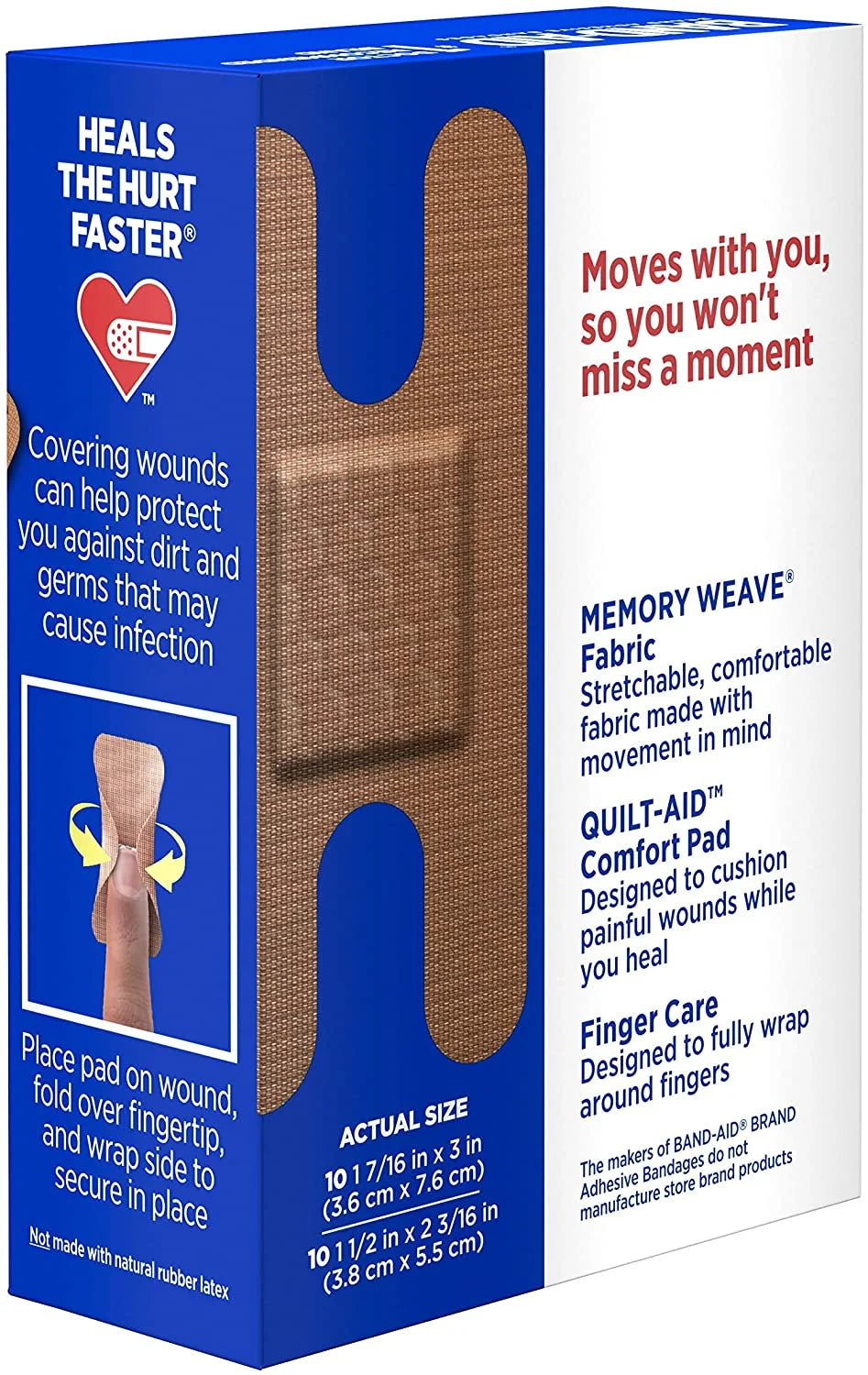 Flexible Fabric Bandages Knuckle & Fingertip 20 Each