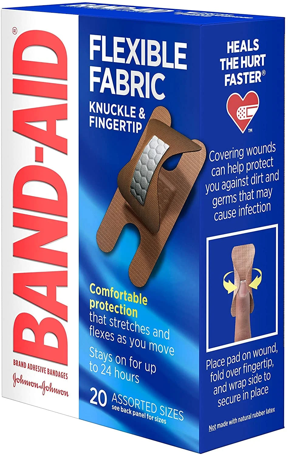 Flexible Fabric Bandages Knuckle & Fingertip 20 Each