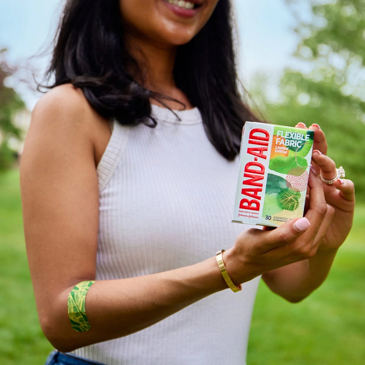 Brand Flexible Fabric Bandages, Forest, Assorted, 30 Count