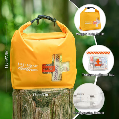 RHINO RESCUE Waterproof First Aid Kit, Lightweight Boat Dry Bag, Emergency Su...