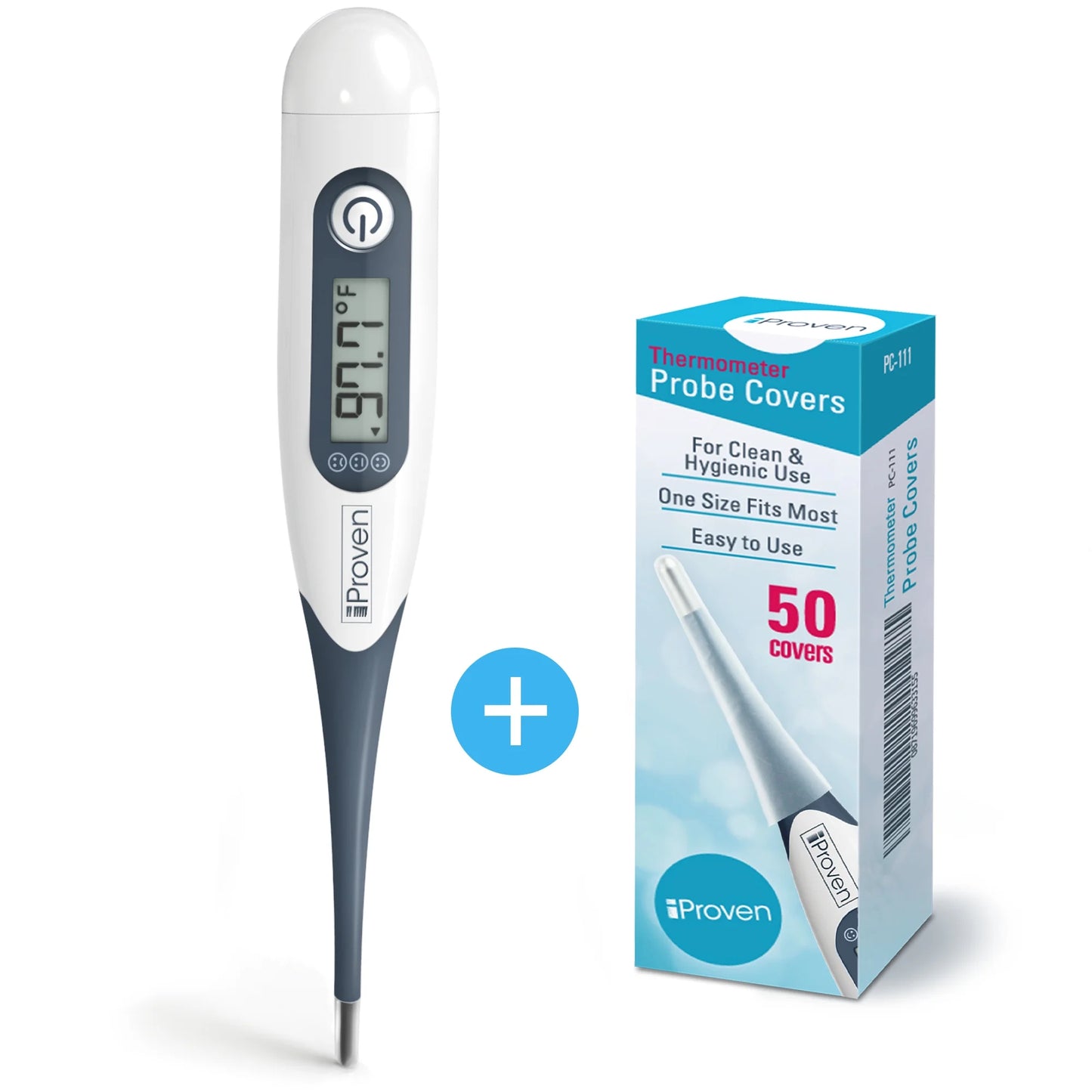 Oral and Rectal Thermometer + Probe Covers PC-111