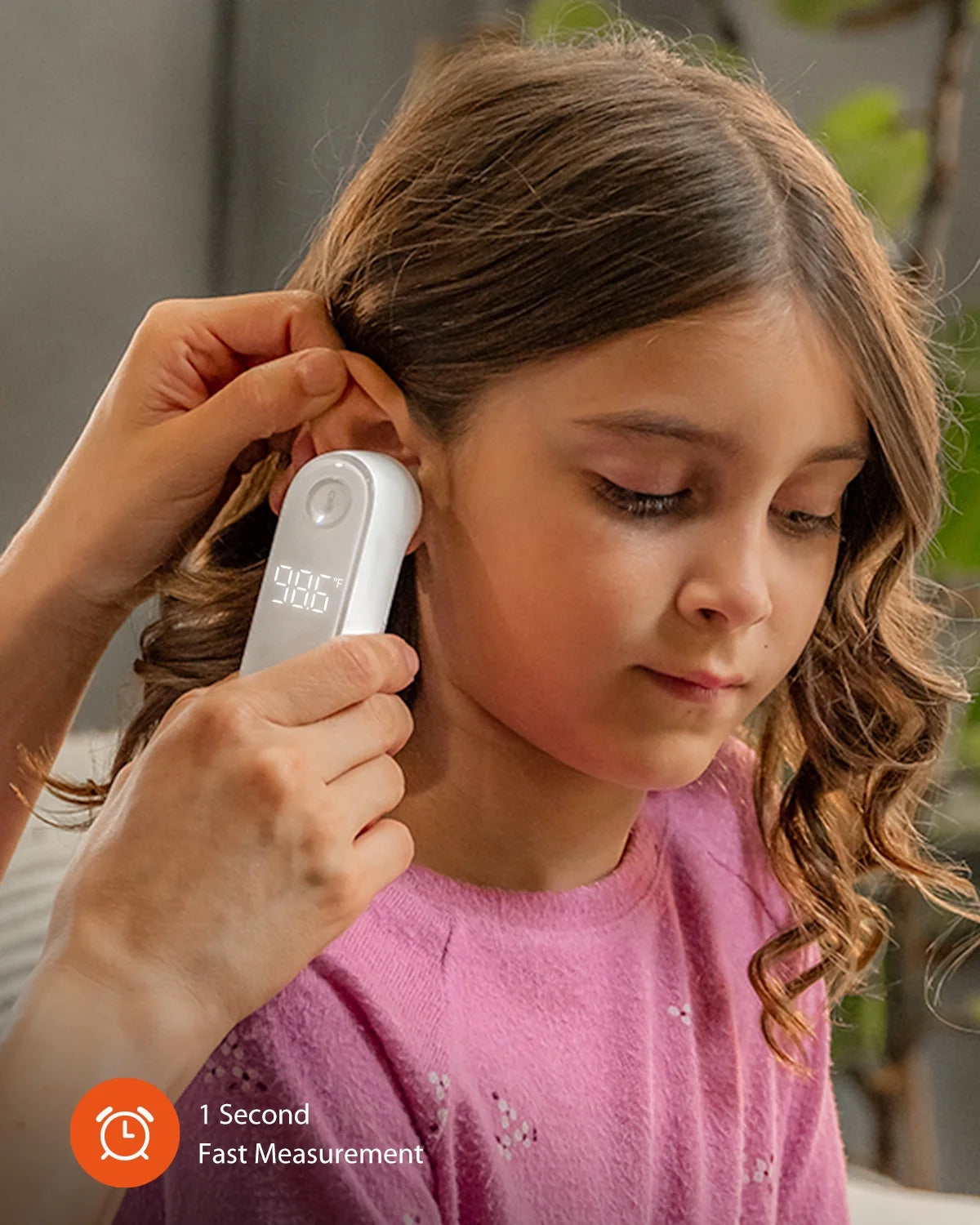 PT5 Digital Ear Thermometer for Babies, Toddlers, Kids, Adults. Baby Thermometer. Hyper Accuracy Infrared Sensor, Pre-Warmed Tip, Large Digits, Sturdy, All-In-One Kit for Home Travel