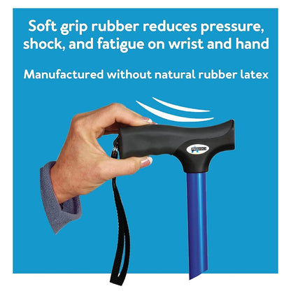 Probasics Black Folding Cane for Men and Women, Adjustable Foldable Walking Cane