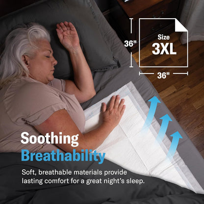Chucks MAX Hospital Bed Pads Disposable Adult 36 X 36 Breathable Incontinence Pa