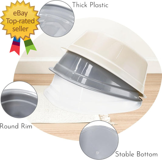 6 Pack Wash Basins, Rectangular Plastic Hospital Bedside Soaking Tub