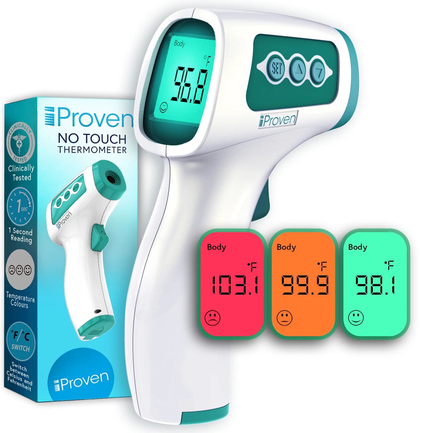 Non-Contact Forehead Thermometer for Adults with Object Mode and Fever Indicator NCT-978