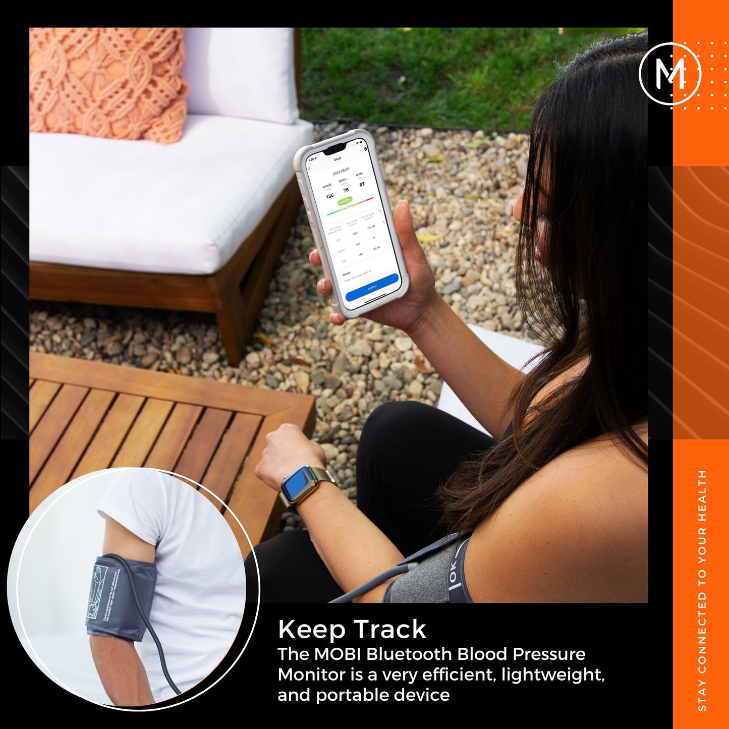 Connect Smart Bluetooth Upper Arm Blood Pressure Monitor Automatic Blood Pressure Machine