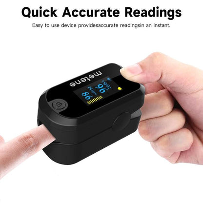 Pulse Oximeter Fingertip with Batteries & Lanyard, OLED Blood Oxygen Saturation