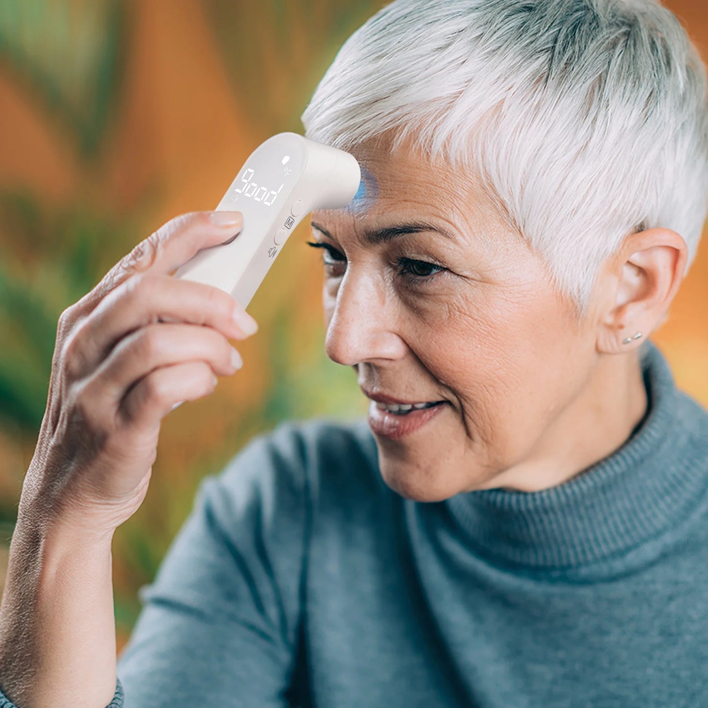 Medical If100A Non-Contact Touchless Forehead Thermometer with Fever Alert, White