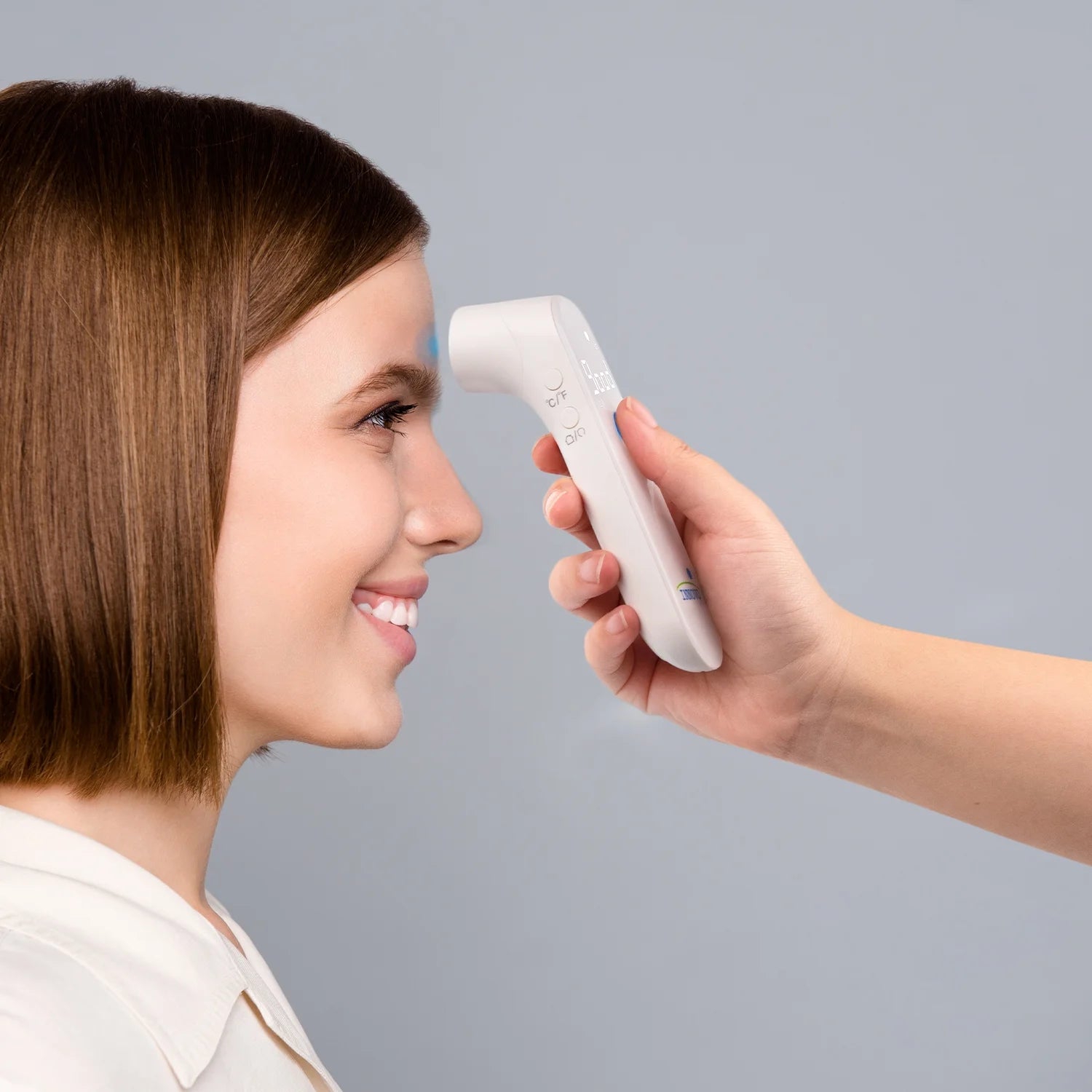 Medical If100A Non-Contact Touchless Forehead Thermometer with Fever Alert, White