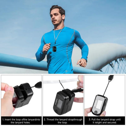 Pulse Oximeter Fingertip with Batteries & Lanyard, OLED Blood Oxygen Saturation