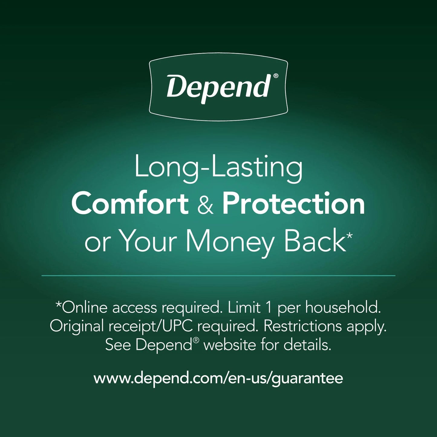 Night Defense Incontinence Underwear for Men, Adult Diapers, XL, 12 Count