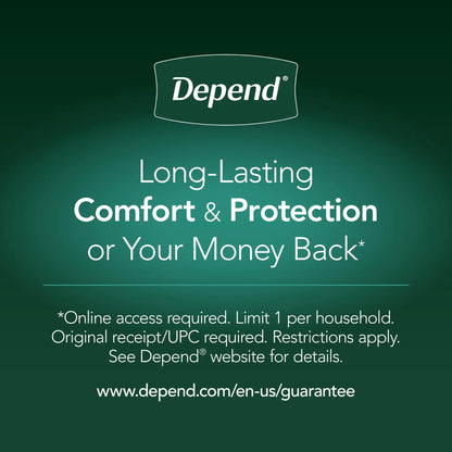 Night Defense Incontinence Underwear for Men, Adult Diapers, XL, 12 Count