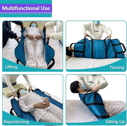 Bed Positioning Pad Transfer Board with Handles Draw Sheets for Hospital Bed Sli