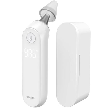 PT5 Digital Ear Thermometer for Babies, Toddlers, Kids, Adults. Baby Thermometer. Hyper Accuracy Infrared Sensor, Pre-Warmed Tip, Large Digits, Sturdy, All-In-One Kit for Home Travel