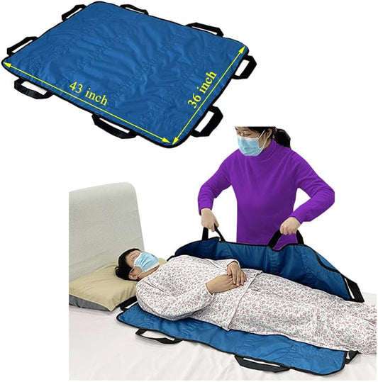 Bed Positioning Pad Transfer Board with Handles Draw Sheets for Hospital Bed Sli
